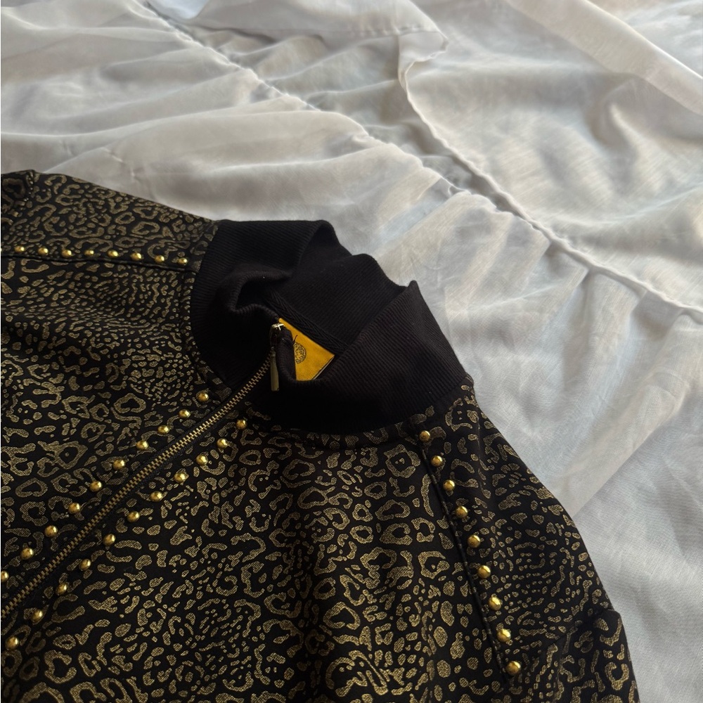 Ruby Rd. Leopard Print Bomber Jacket - Picture 5 of 7